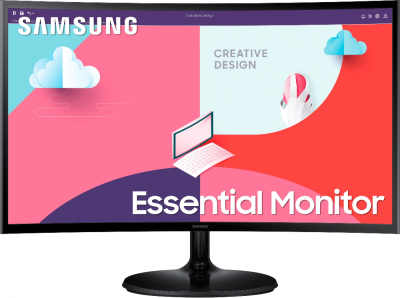 Монитор Samsung 23.8" S24C360EAI черный VA LED 16:9 HDMI матовая 250cd 178гр/178гр 1920x1080 75Hz FreeSync VGA FHD 3.1кг