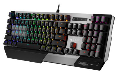 Клавиатура A4Tech Bloody B865N механическая серый/черный USB for gamer LED