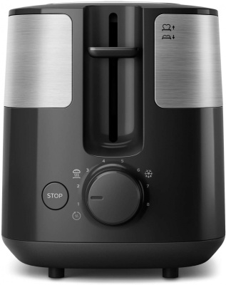 Тостер Philips HD2516 830Вт черный/стальной