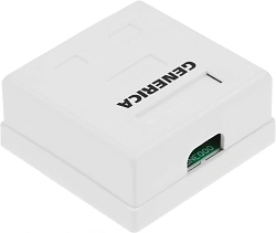 Розетка ITK CS2-1C5EU-22-G настенная 62x59.6x26.5мм RJ45 пластик белый