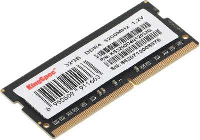 Память DDR4 32GB 3200MHz Kingspec KS3200D4N12032G RTL PC4-25600 CL22 SO-DIMM 260-pin 1.2В dual rank Ret