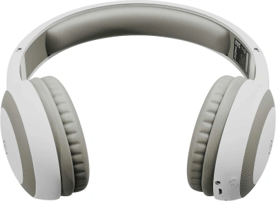 Гарнитура накладные Digma BT-15 белый/серый беспроводные bluetooth оголовье (BT-15W)