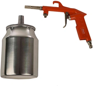 Пистолет пескоструйный Sturm! AU-1720-03 300л/мин соп.:2.5мм бак:1л серебристый