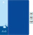 Папка на 2-х кольцах Бюрократ -0812/2RBLUE A4 пластик 0.8мм кор.40мм внутр. с вставкой синий
