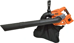 Воздуходувка-пылесос Carver СBV 01BL40-240 400Вт пит.:от аккум. оранжевый/черный