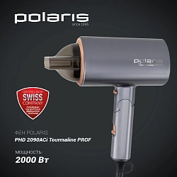 Фен Polaris PHD 2090ACi 2000Вт графитовый/розовое золото