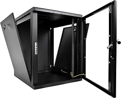 Шкаф коммутационный ЦМО (ШРН-М-15.650-9005) настенный 15U 600x650мм пер.дв.стекл 85кг черный 581мм 28.2кг 180град. 745мм IP20 сталь