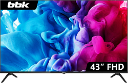 Телевизор LED BBK 43" 43LEM-1037/FTS2C (B) черный FULL HD 50Hz DVB-T DVB-T2 DVB-C USB (RUS)