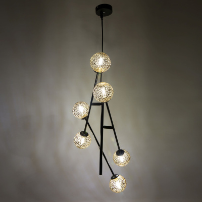 Светильник Hiper Sun H819-0 подвес. черный/золотистый