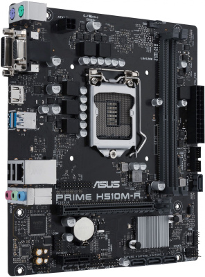 Материнская плата Asus PRIME H510M-R-SI Soc-1200 Intel H510 2xDDR4 mATX AC`97 8ch(7.1) GbLAN+VGA+DVI+HDMI White Box