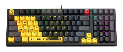 Клавиатура A4Tech Bloody S98 механическая желтый USB for gamer LED (SPORTS LIME)