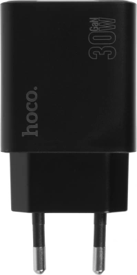 Сетевое зар./устр. Hoco N56 Fundador 30W 3A (PD) 2xUSB/USB type-C универсальное черный (32492)