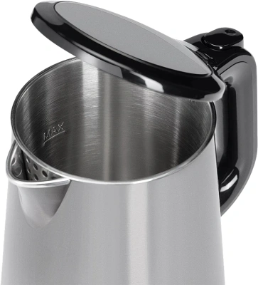 Чайник электрический Scarlett SC-EK21S58 1л. 1200Вт черный корпус: металл/пластик