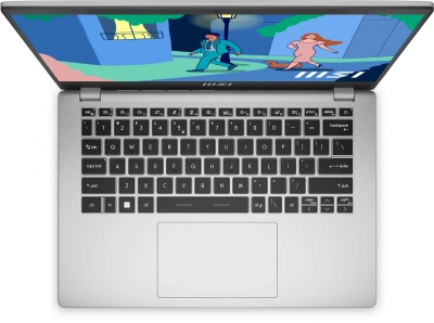 Ноутбук MSI Modern 14 C12MO-690RU Core i3 1215U 8Gb SSD256Gb Intel UHD Graphics 14" IPS FHD (1920x1080) Windows 11 Pro silver WiFi BT Cam (9S7-14J111-690)