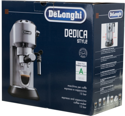 Кофеварка рожковая Delonghi EC685.M 1350Вт серебристый/черный