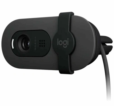 Камера Web Logitech HD Webcam Brio 105 графитовый 2Mpix (1920x1080) USB2.0 с микрофоном для ноутбука (960-001590)