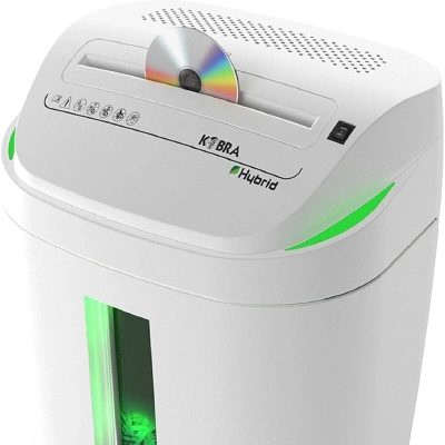 Шредер Kobra S6-Hybrid E/S серый (секр.Р-2) ленты 26лист. 40лтр. скрепки скобы пл.карты CD