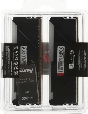 Память DDR4 4x8GB 3200MHz Kingston KF432C16BB2AK4/32 Fury Beast RGB RTL Gaming PC4-25600 CL16 DIMM 288-pin 1.35В dual rank с радиатором Ret