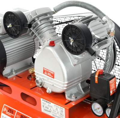 Компрессор поршневой Patriot PTR 50-450A масляный 450л/мин 50л 2200Вт оранжевый/черный