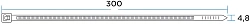 Стяжка пластиковая Rexant 07-1303 300x4.8мм (упак:100шт) нейлон внешний (-30/+80) черный