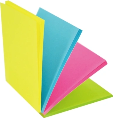 Блок самоклеящийся бумажный Stick`n Magic 21769 51x76мм 100лист. неон 4цв.в упак.