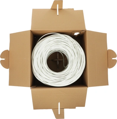 Кабель информационный Lanmaster TWT-5EFTP-LSZH кат.5E FTP 4 пары 24AWG LSZH внутренний 305м белый