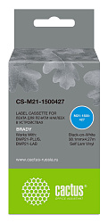 Картридж ленточный Cactus CS-M21-1500427 черный на белом 38.1x4.27 для Brady BMP21-PLUS, BMP21-LAB