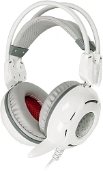 Наушники с микрофоном A4Tech Bloody G300 белый/серый 1.8м мониторные оголовье (G300 WHITE+GREY)