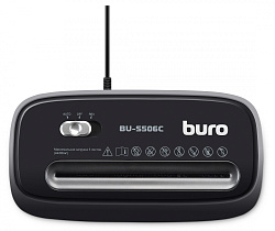 Шредер Buro Home BU-S506C черный (секр.P-4) фрагменты 5лист. 12лтр. пл.карты