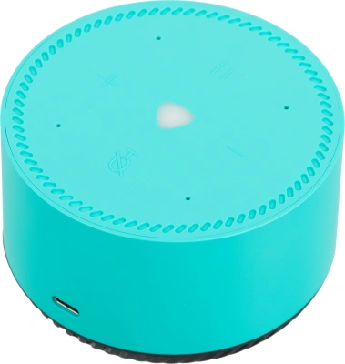Умная колонка Yandex Станция Лайт Алиса бирюзовый 5W 1.0 BT 10м (YNDX-00025G)