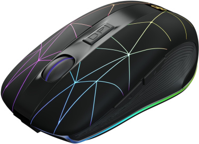 Мышь Оклик 976GW черный оптическая 3200dpi беспров. USB 6but (1431703)