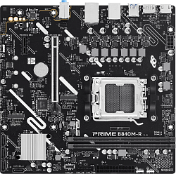 Материнская плата Asus PRIME B840M-R Socket AM5 AMD B840 2xDDR5 mATX AC`97 8ch(7.1) GbLAN RAID+HDMI+DP