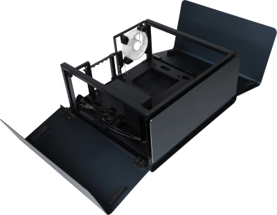 Корпус Azza Cast черный без БП ATX 3x120mm 2x140mm 2xUSB3.0 audio bott PSU