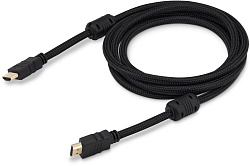 Кабель аудио-видео Buro HDMI (m)/HDMI (m) 5м. феррит.кольца позолоч.конт. черный (HDMI-V1.4-5MC)