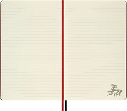 Блокнот Moleskine LIMITED EDITION ГОД ЛОШАДИ LECNYHRSQP060B 130х210мм обложка текстиль 176стр. линейка бордовый