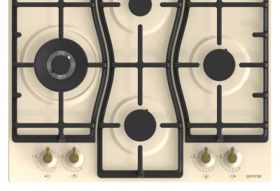 Газовая варочная поверхность Gorenje GW6D42CLI слоновая кость