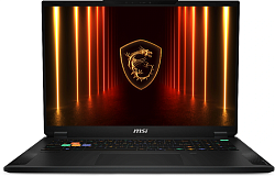 Ноутбук MSI Stealth 18 HX AI A2XWJG-052RU Core Ultra 9 275HX 64Gb SSD2Tb NVIDIA GeForce RTX5090 24Gb 18" IPS UHD+ (3840x2400) Windows 11 Home black WiFi BT Cam (9S7-183341-052)