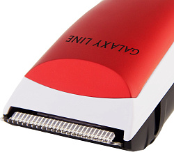 Машинка для стрижки Galaxy Line GL 4157 красный 4Вт (насадок в компл:2шт)