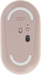 Мышь Logitech Pebble M350 розовый оптическая 1000dpi беспров. BT USB 2but (910-005575)