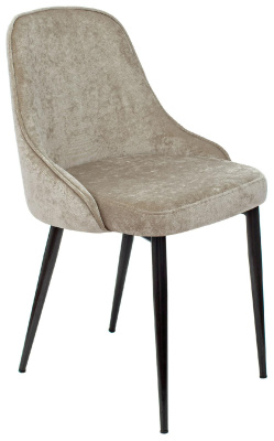 Стул для дома Бюрократ KF-5 песочный Light 21 металл черный на ножках (KF-5/LT21)