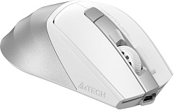 Мышь A4Tech Fstyler FG45CS Air белый/серебристый оптическая 2000dpi silent беспров. USB для ноутбука 7but (FG45CS AIR USB (SILVER WHITE))