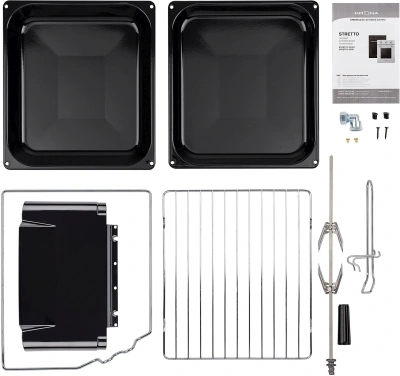 Духовой шкаф Газовый Krona STRETTO 45 BL черный