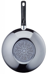 Сковорода ВОК (WOK) Tefal Resist D5161953 круглая 28см ручка несъемная (без крышки) черный (2100113629)