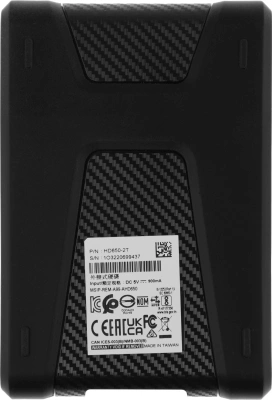 Жесткий диск A-Data USB3.0 2TB AHD650-2TU31-CBK HD650 DashDrive Durable 2.5" черный