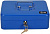 Ящик для денег без номинала Cactus CS-CB-003BL 90x250x180 синий сталь 1.367кг