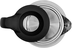 Чайник электрический Polaris PWK 1817CGL 1.8л. 2200Вт серебристый/черный корпус: нержавеющая сталь/стекло/пластик