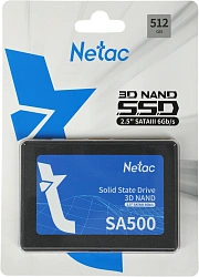 Накопитель SSD Netac SATA-III 512GB NT01SA500-512-S3X SA500 2.5"