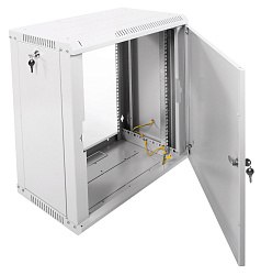 Шкаф коммутационный ЦМО ШРН-Эконом (ШРН-Э-12.500.1) настенный 12U 600x520мм пер.дв.металл 75кг серый 470мм 19.6кг 180град. 608мм