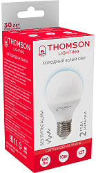Лампа светодиодная Thomson TH-B2320 10Вт цок.:E27 шар 220B св.свеч.бел.хол. Globe (упак.:1шт)