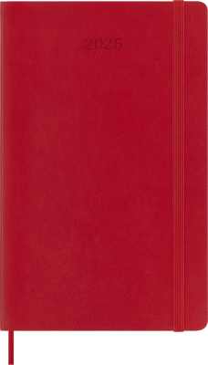 Ежедневник Moleskine CLASSIC SOFT Large 130х210мм 400стр. мягкая обложка красный